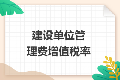 建設(shè)單位管理費中專業(yè)設(shè)計服務(wù)的增值稅率解析
